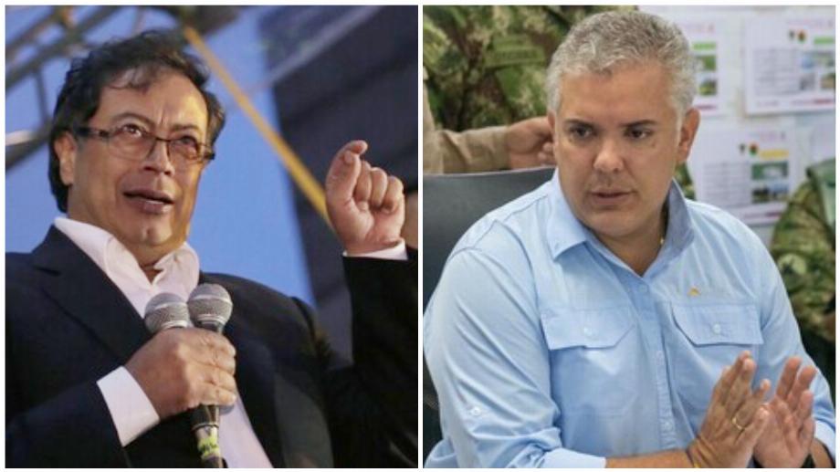 Le sénateur Gustavo Petro confronte le président colombien Iván Duque sur Twitter. Photos : Colprensa.