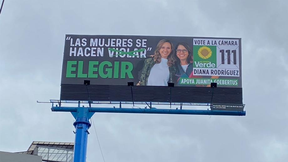 Diana Rodríguez supprimera sa clôture électorale controversée après les critiques des femmes et des victimes