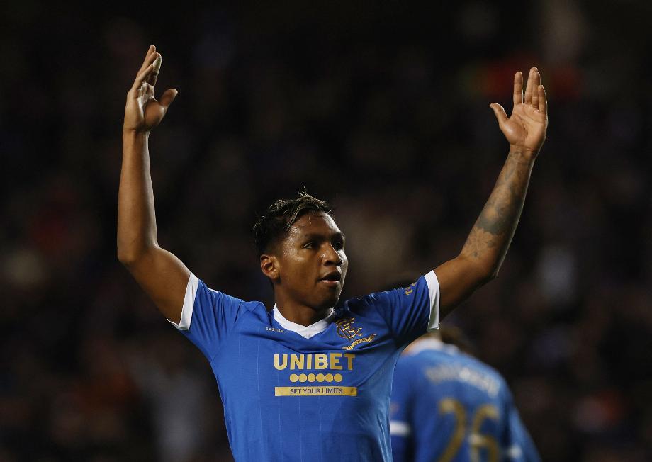 Alfredo Morelos a 18 buts et 7 passes décisives lors de la campagne 2021/22. Reuters/Jason Cairnduff