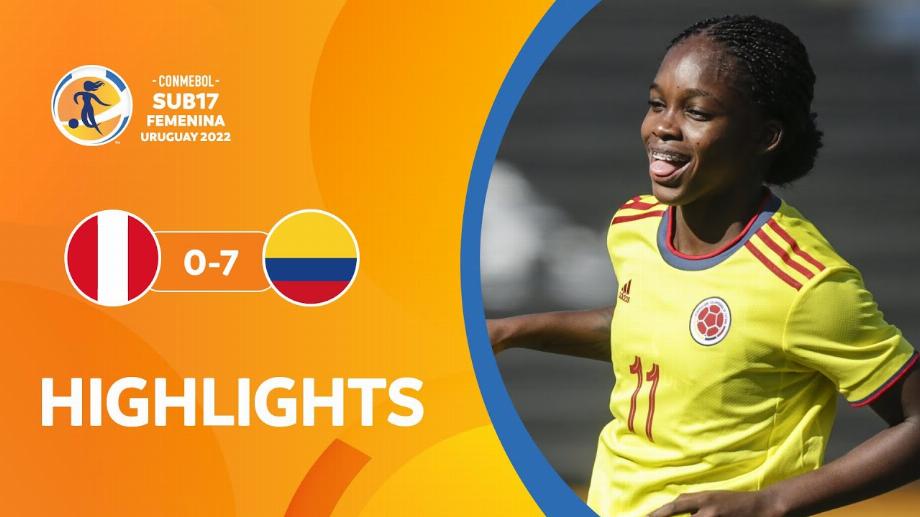 Vidéo : revivez les sept buts de l'équipe féminine U-17 de Colombie face au Pérou