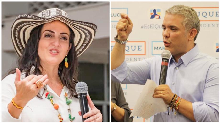 María Fernanda Cabal a critiqué Duque pour avoir annoncé qu'il voterait lors des consultations: "Il ne satisfait pas Zuluaga"