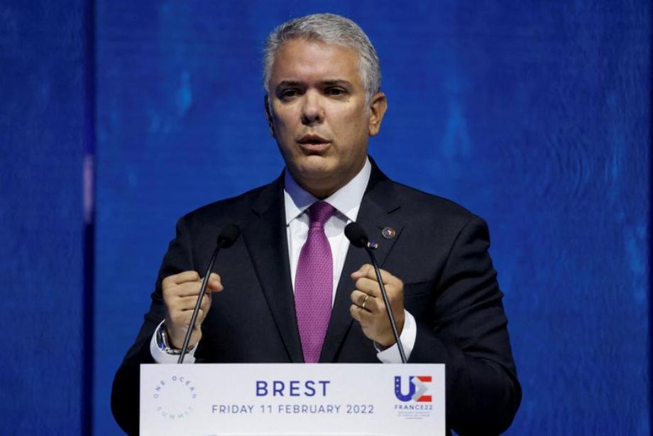 La désapprobation du président Iván Duque est de 70,7%: enquête Invamer. Ludovic Marin/Pool via REUTERS