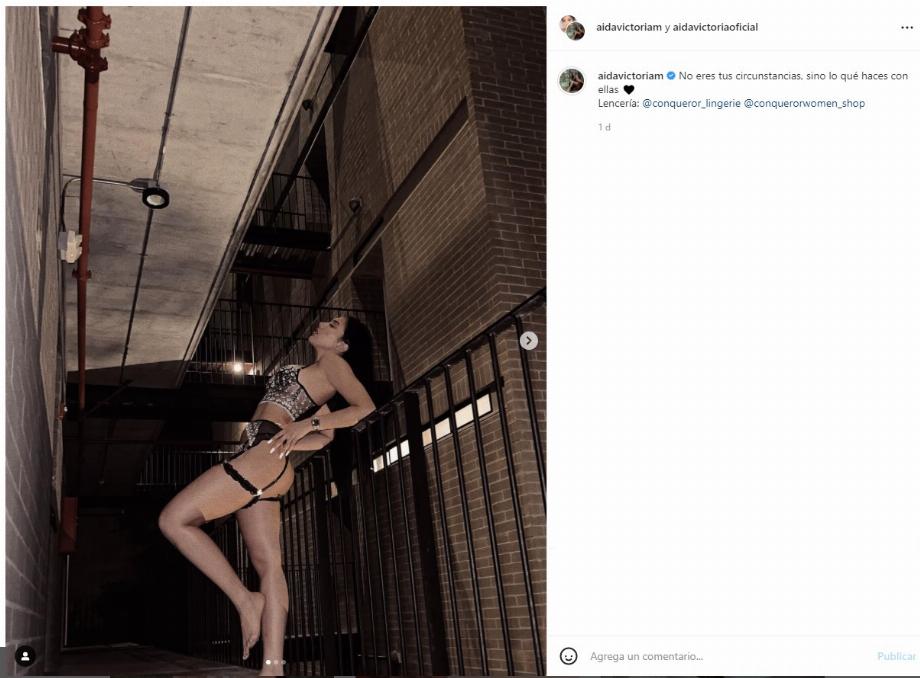 Ce fut l'une des publications d'Aida Victoria Merlano avec la lingerie sensuelle