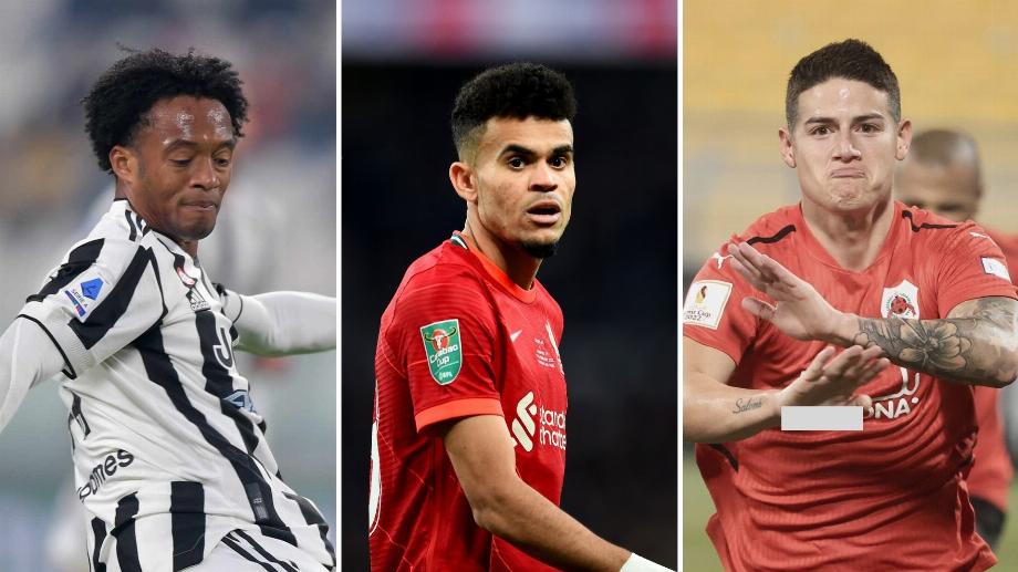 Luis Díaz, James Rodríguez, Juan Guillermo Cuadrado, ce sont les matchs des Colombiens ce week-end