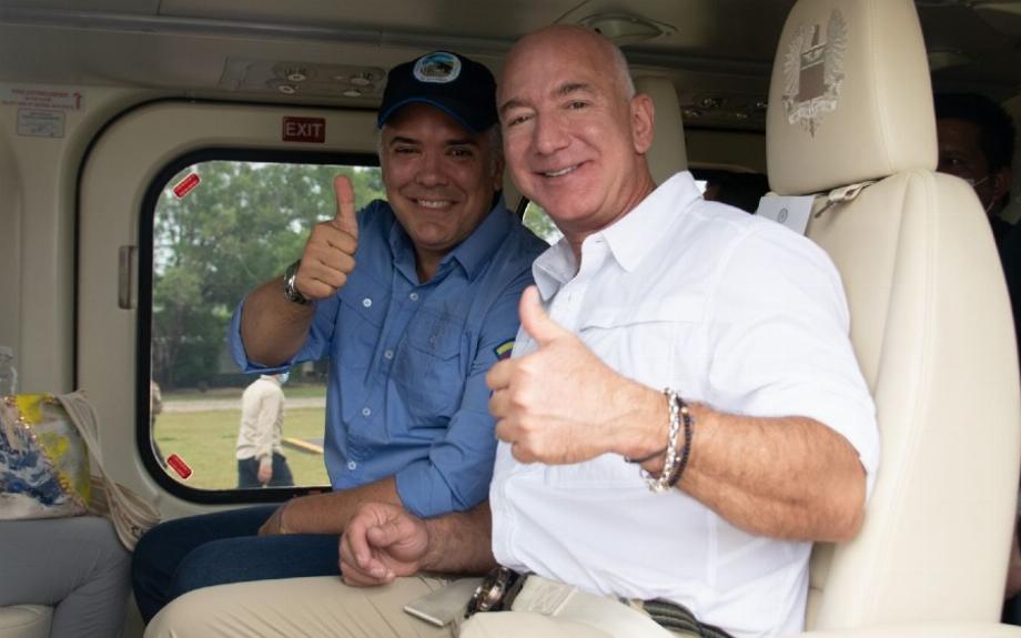 Le président Duque a qualifié la visite de Jeff Bezos au parc national de la Serranía de Chiribiquete de "très importante"