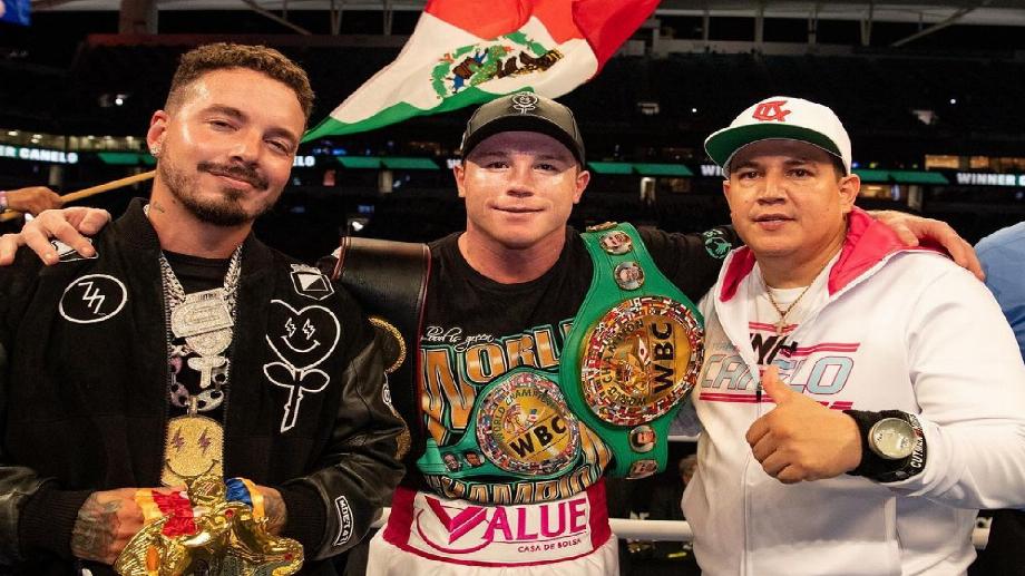 J Balvin a accompagné Canelo Álvarez dans certains combats et a même assisté à son mariage (Photo : Instagram/Canelo)
