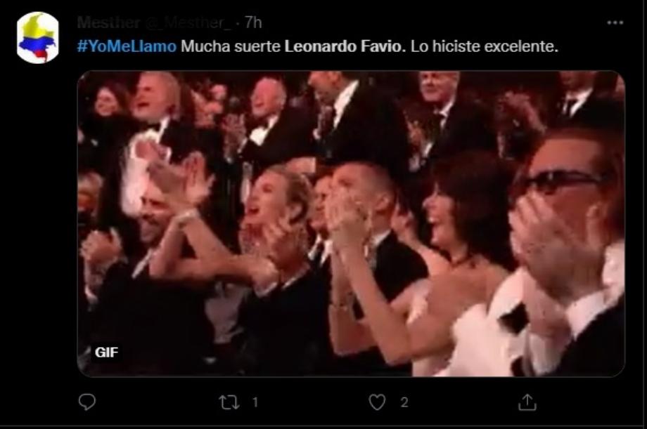 Réactions sur les réseaux sociaux à l'élimination de Leonardo Favio de 'Je m'appelle' (2021-2022). Gazouillement de photos